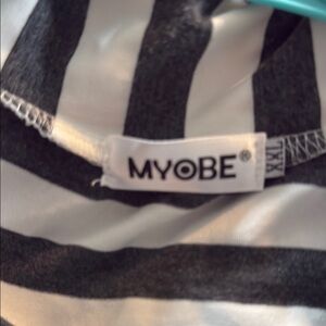 Black and White Striped Light Women's Cardigan